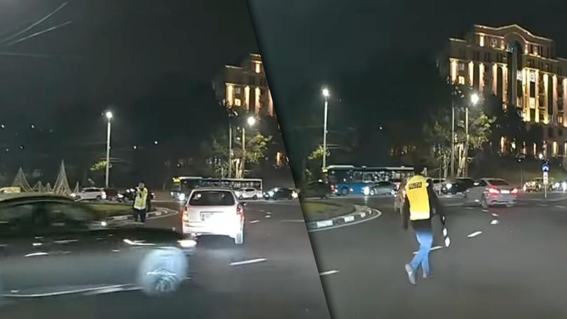 Șoferul care a ignorat un polițist într-un sens giratoriu, identificat