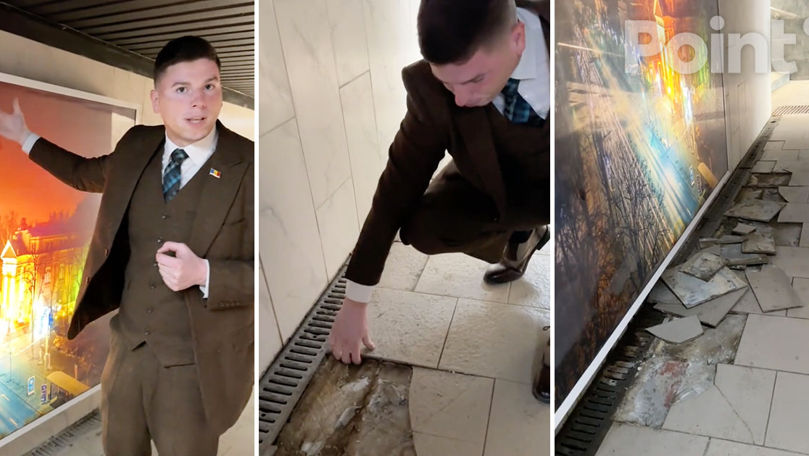 Советник PAS испортил плитку еще в одном переходе: претура напишет жалобу в полицию.