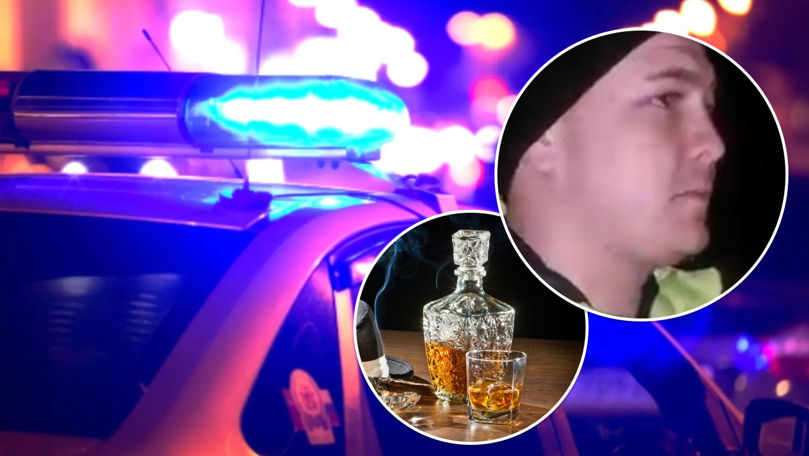 Un polițist, filmat cum acceptă să bea alcool în timpul orelor de muncă