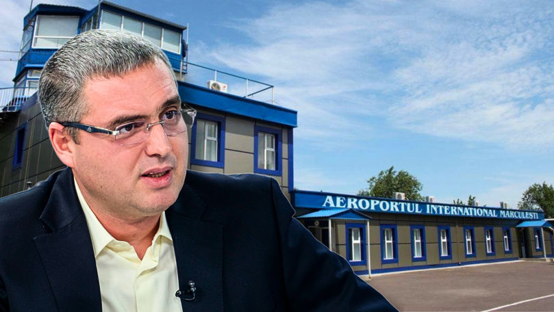Renato Usatîi promite că va moderniza aeroportul din Mărculești