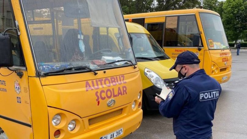 Autobuzele care duc elevii la centrele de BAC, verificate de poliție