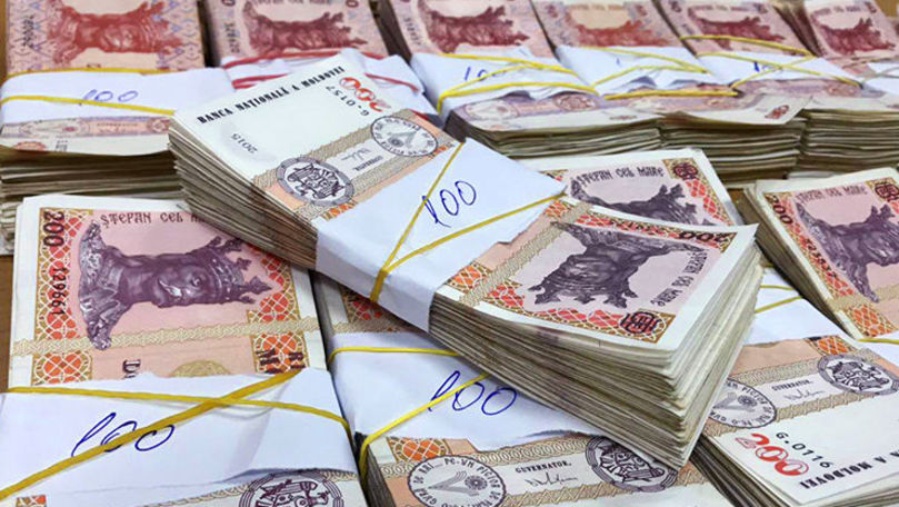 Дефицит госбюджета превысил 1,686 млрд. леев против 189,9 млн. год назад. 