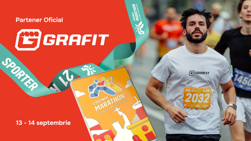Grafit Holding: Partener oficial Chisinau Marathon by maib|Mastercard Ⓟ