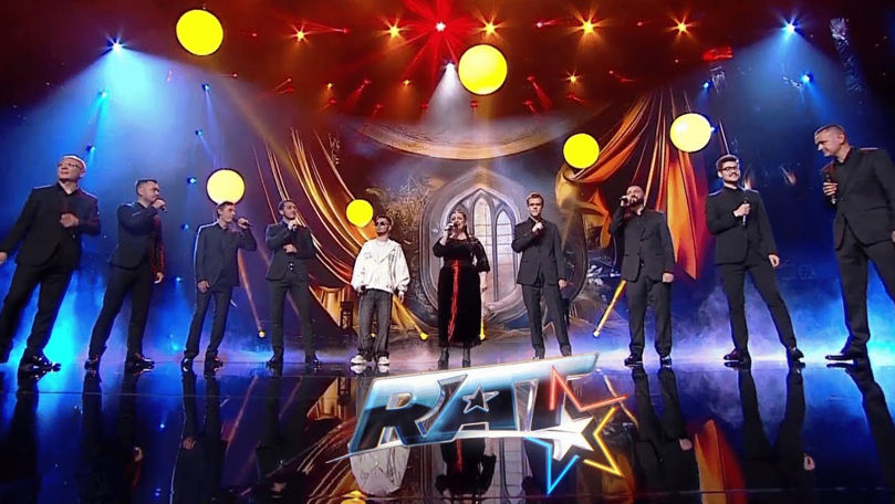 Geta Burlacu și Voxmen Acapella, spectacol inedit la Românii au talent