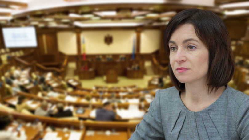 Санду о заседании парламента: Воры ночью делят деньги страны. Фото: Point.md