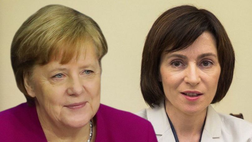 Maia Sandu se întâlneşte la Berlin cu Angela Merkel