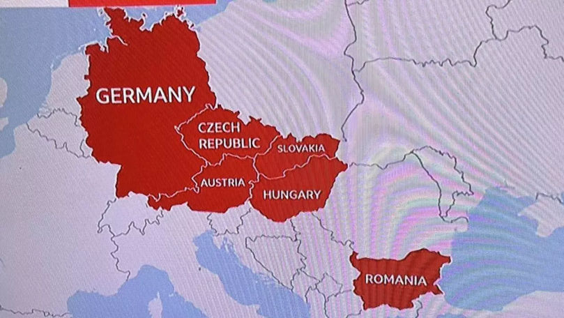 BBC a făcut o nouă gafă: A încurcat România cu Bulgaria pe o hartă