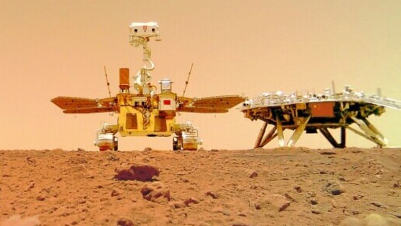 Noi imagini spectaculoase surprinse de robotul trimis de China pe Marte
