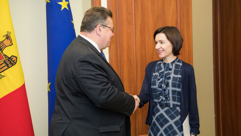 Maia Sandu a avut o întrevedere cu ministrul de Externe al Lituaniei