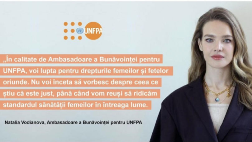 Modelul Natalia Vodianova, numită ambasadoare a bunăvoinței pentru UNFPA