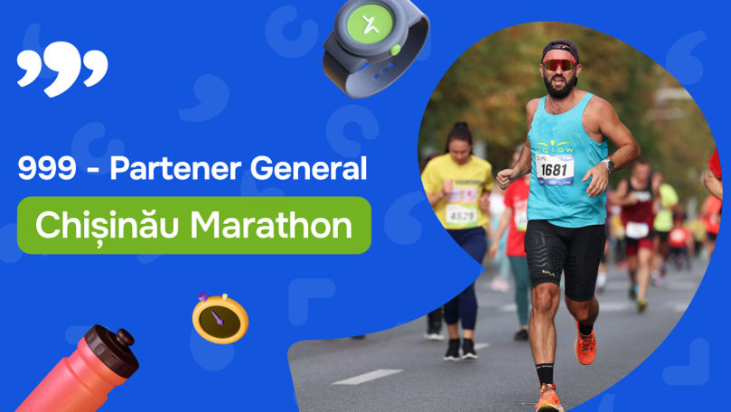 999.md, partener general al Chisinau Marathon Ⓟ