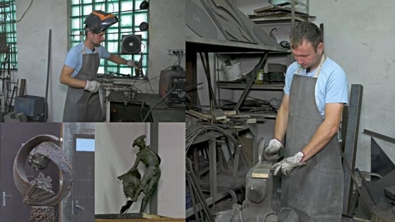Istoria unui fost DJ din Moldova care e sudor și sculptor de opere unice