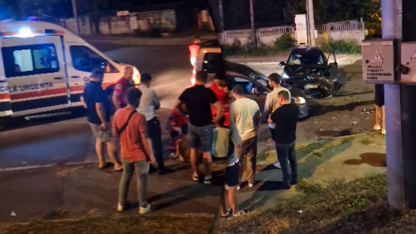 Accident nocturn în Capitală: Un copil de 13 ani, transportat la spital