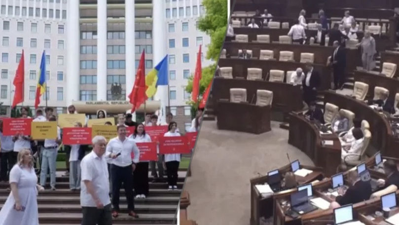 BCS a părăsit ultima ședință a Parlamentului și a ieșit la protest