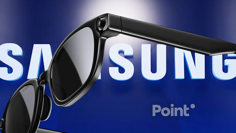 Появились первые изображения "умных" очков Samsung со встроенными камерами.