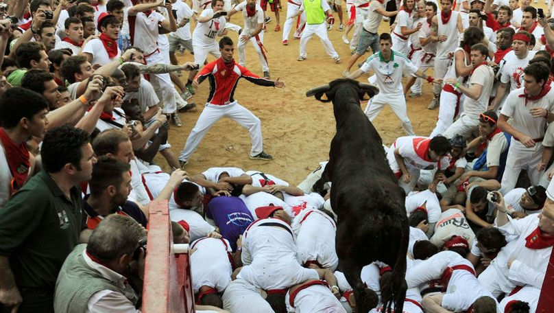 Spania: Alte șase persoane au fost rănite de tauri în Pamplona