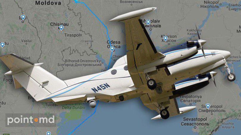 Самолет-разведчик США продолжает кружить у восточной границы Молдовы.