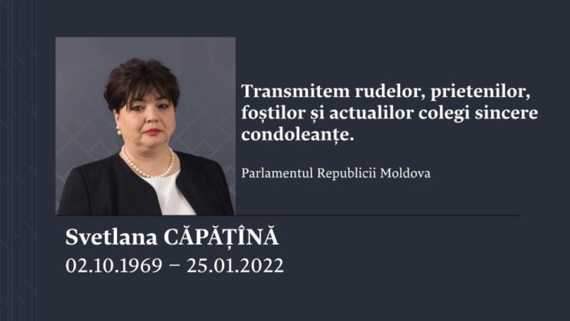 Necrolog în memoria Svetlanei Căpățînă: A lăsat în urmă 3 copii