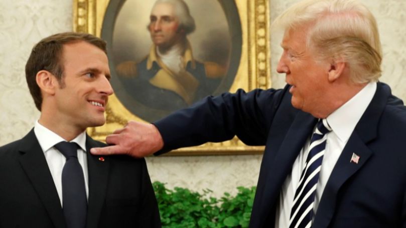 Trump, în vizită la Paris, chiar dacă l-a deranjat vorbele lui Macron