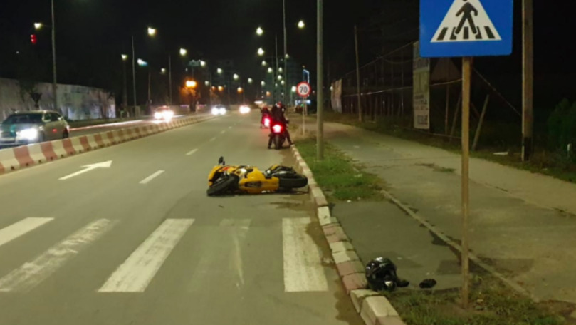 Poliţistă lovită de motocicletă în staţiunea Mamaia. Motociclistul, băut
