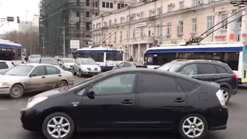 В центре Кишинева образовалась пробка из-за протеста автоперевозчиков.