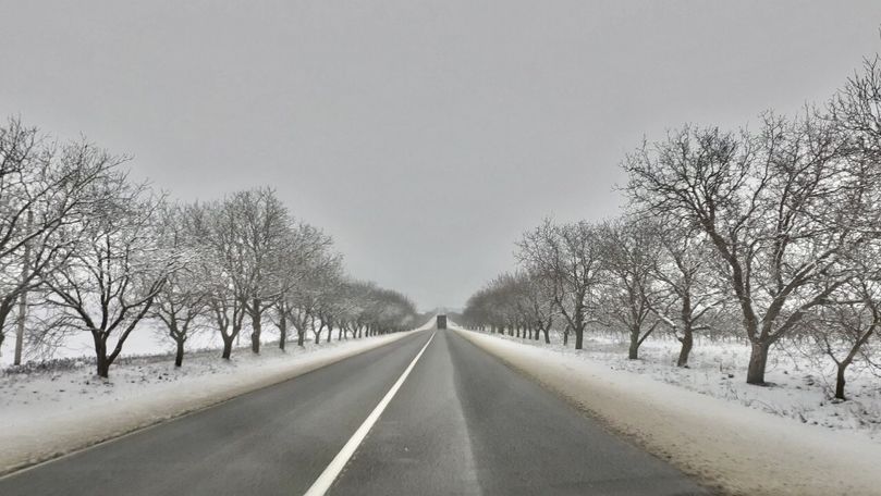 Iarnă în R. Moldova: Care este situația pe drumurile naționale