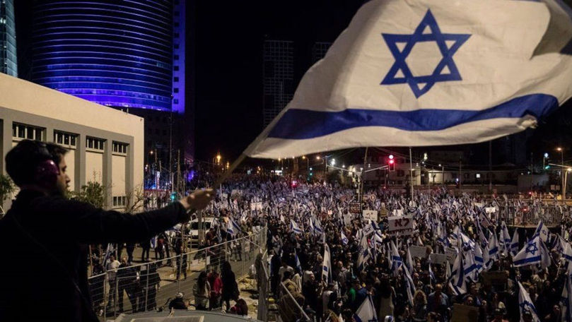 Un nou protest la Tel Aviv. Israelienii cer oprirea imediată a focului