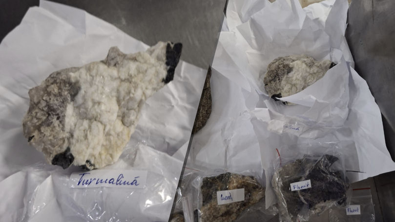 Un moldovean, prins la vamă cu peste 60 de pietre minerale nedeclarate