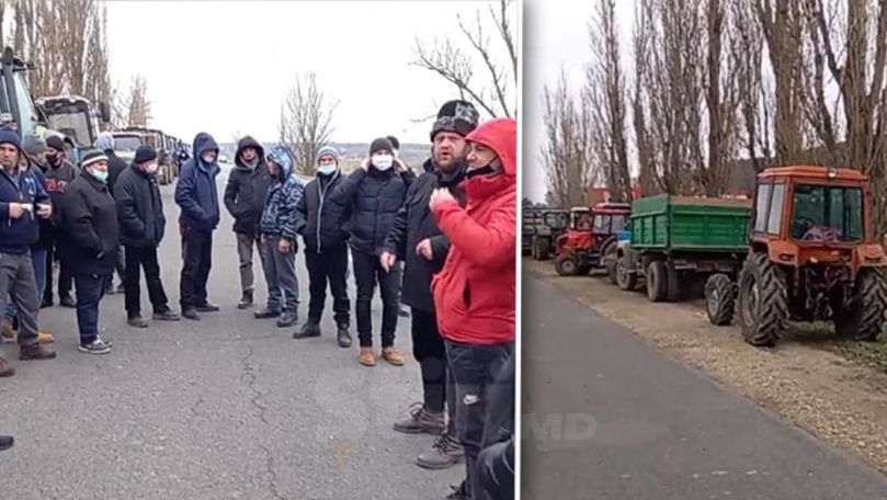 Fermierii protestează pe traseul Chișinău-Leușeni: Cer demisia lui Perju