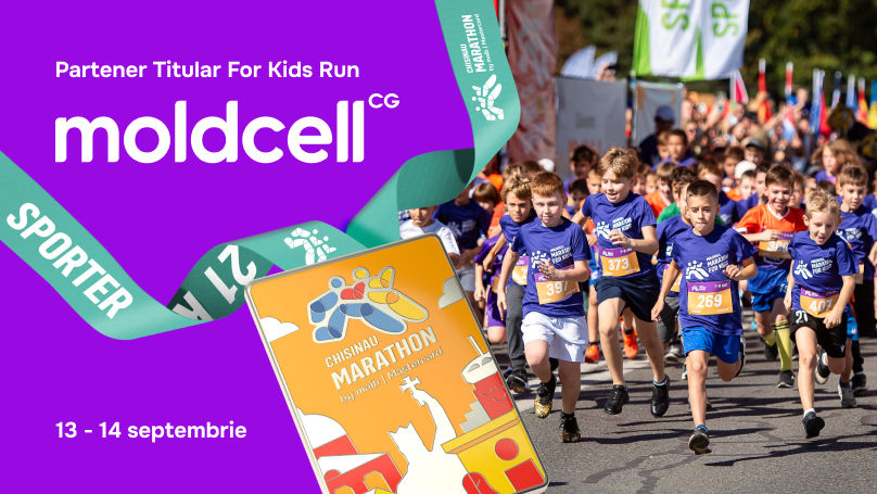 Moldcell: Partener titular Kids Run 2025 Ⓟ
