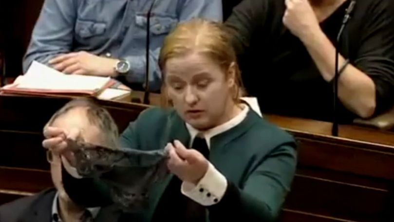 Un deputat a fluturat o pereche de chiloți cu dantelă în Parlament