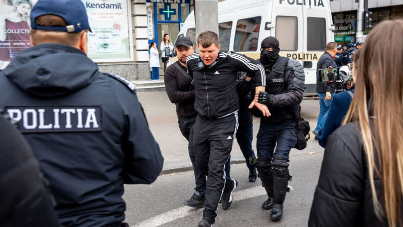 Полиция: Вчерашнюю акцию протеста нельзя назвать мирной.