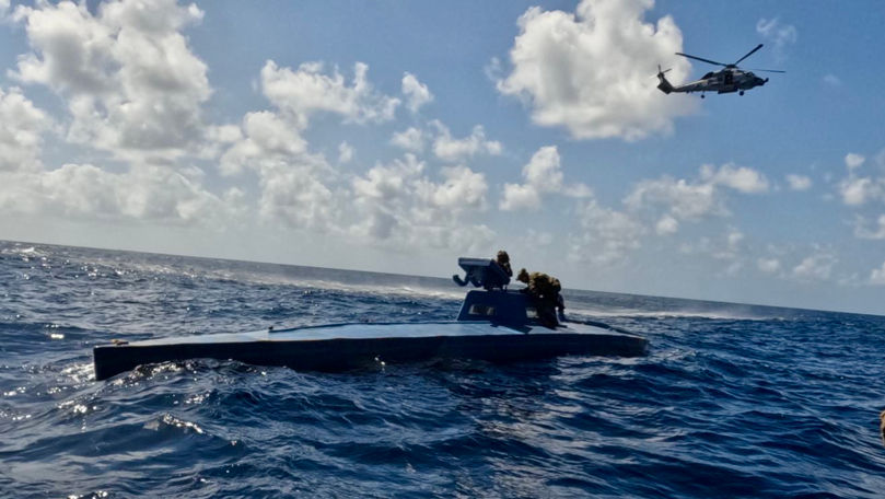 Un narco-submarin cu 6,5 tone de cocaină, prins în drum spre Europa