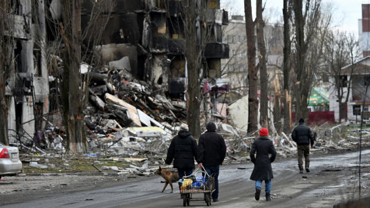 Imagini îngrozitoare din cel mai bombardat oraș din zona Kievului