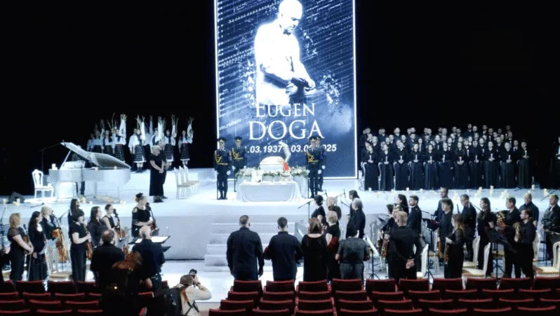 Compozitorul Eugen Doga este petrecut pe ultimul drum