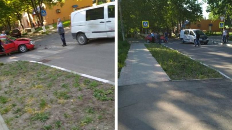 Accident rutier lângă Consulatul României din municipiul Ungheni