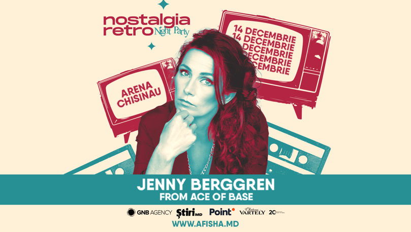 Jenny Berggren de la Ace of Base vine la Nostalgia Retro Night Party