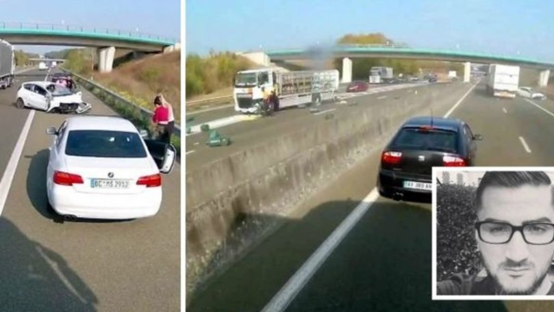 Un român, erou după ce a salvat un francez rănit într-un accident