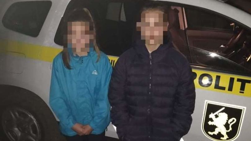Două copile dispărute noaptea la Hâncești, găsite de polițiști