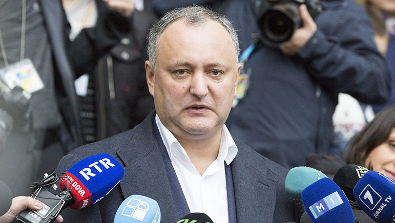 Dodon: Sunt 90% că vor avea loc alegeri parlamentare anticipate