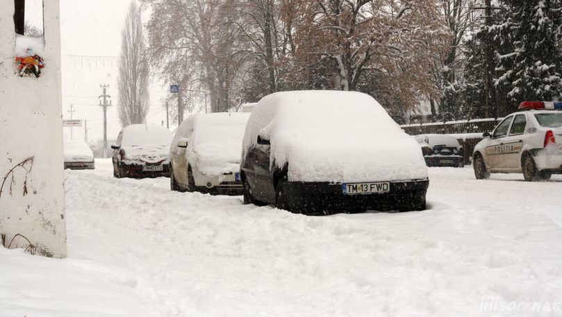 Mașinile blocate în zăpadă, șansă de câștig pentru un student