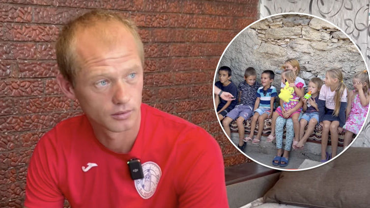 Во Флорештах мужчина один растит девятерых детей: жена ушла к другому. Коллаж: Stiri.md