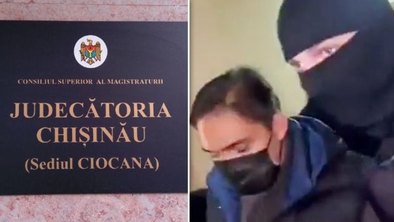 Stoianoglo a fost adus de mascații SIS la judecătorie: Primele imagini