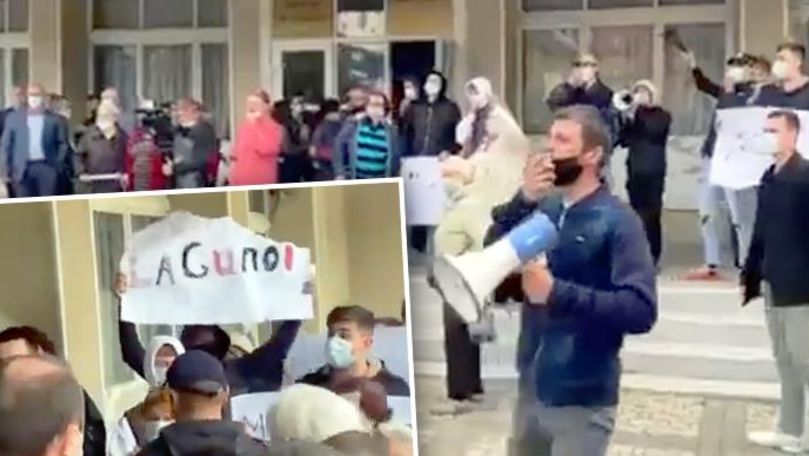 Maia Sandu, huiduită de protestatari la Edineț: Poliția a intervenit