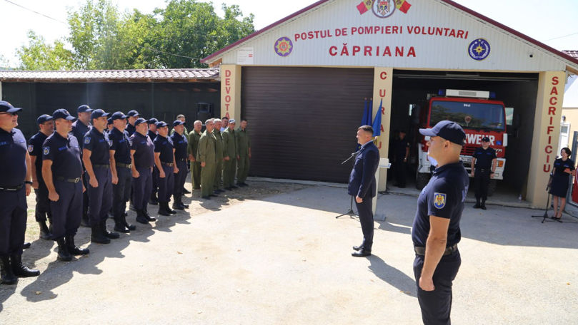 La Căpriana a fost inaugurat un nou post de salvatori și pompieri