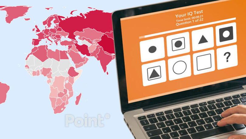 Молдова оказалась на 71-м месте в рейтинге стран по среднему IQ.