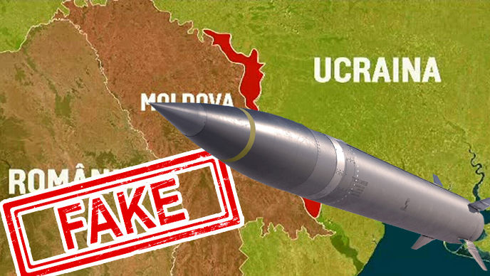 Fals: 5-6 rachete se îndreaptă de-a lungul graniței cu Moldova