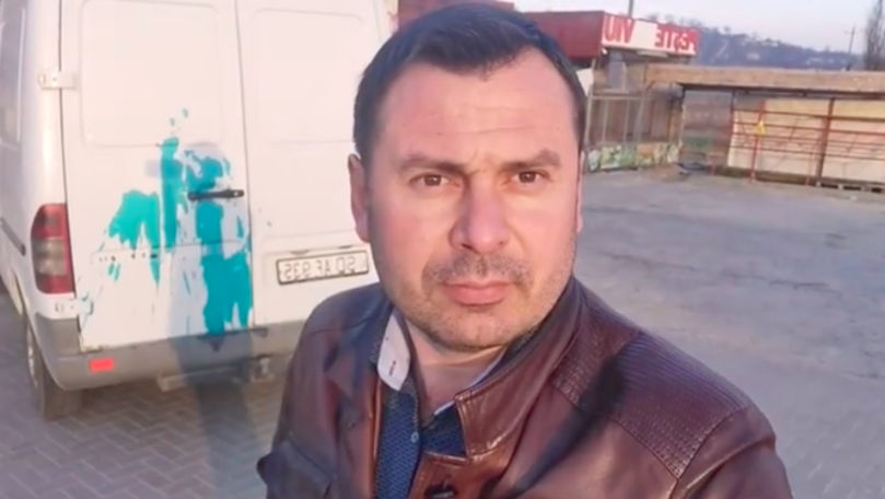 Машину Костюка облили зеленкой: "Это сделали псы Кавкалюка".