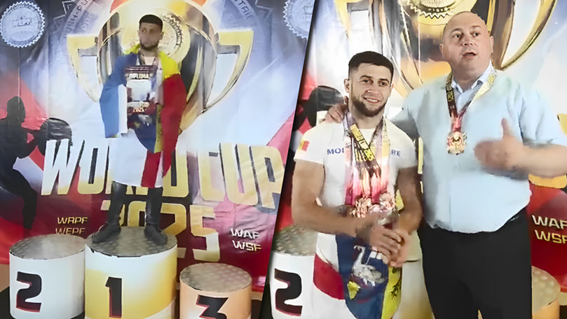 TikTokerul Victor Muntean, campion mondial absolut la Powerlifting