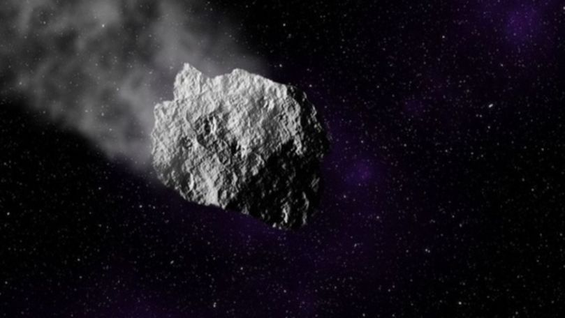 Momentul în care un meteorit a intrat în atmosfera Pământului
